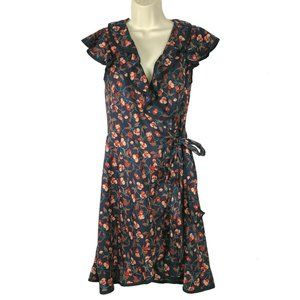 Hi There Karen Walker size 2 cherry print Wrap Dress Anthro